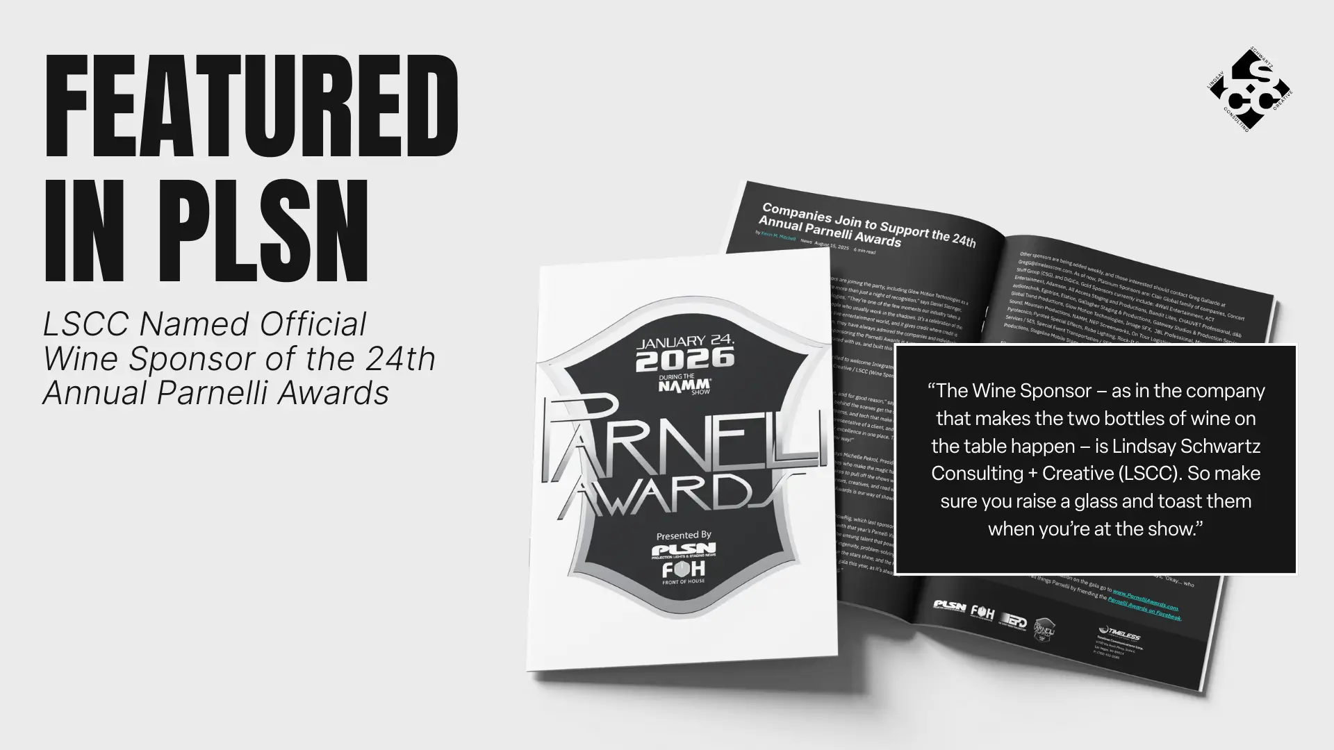 The Official 24th Parnelli Awards Wine Sponsor