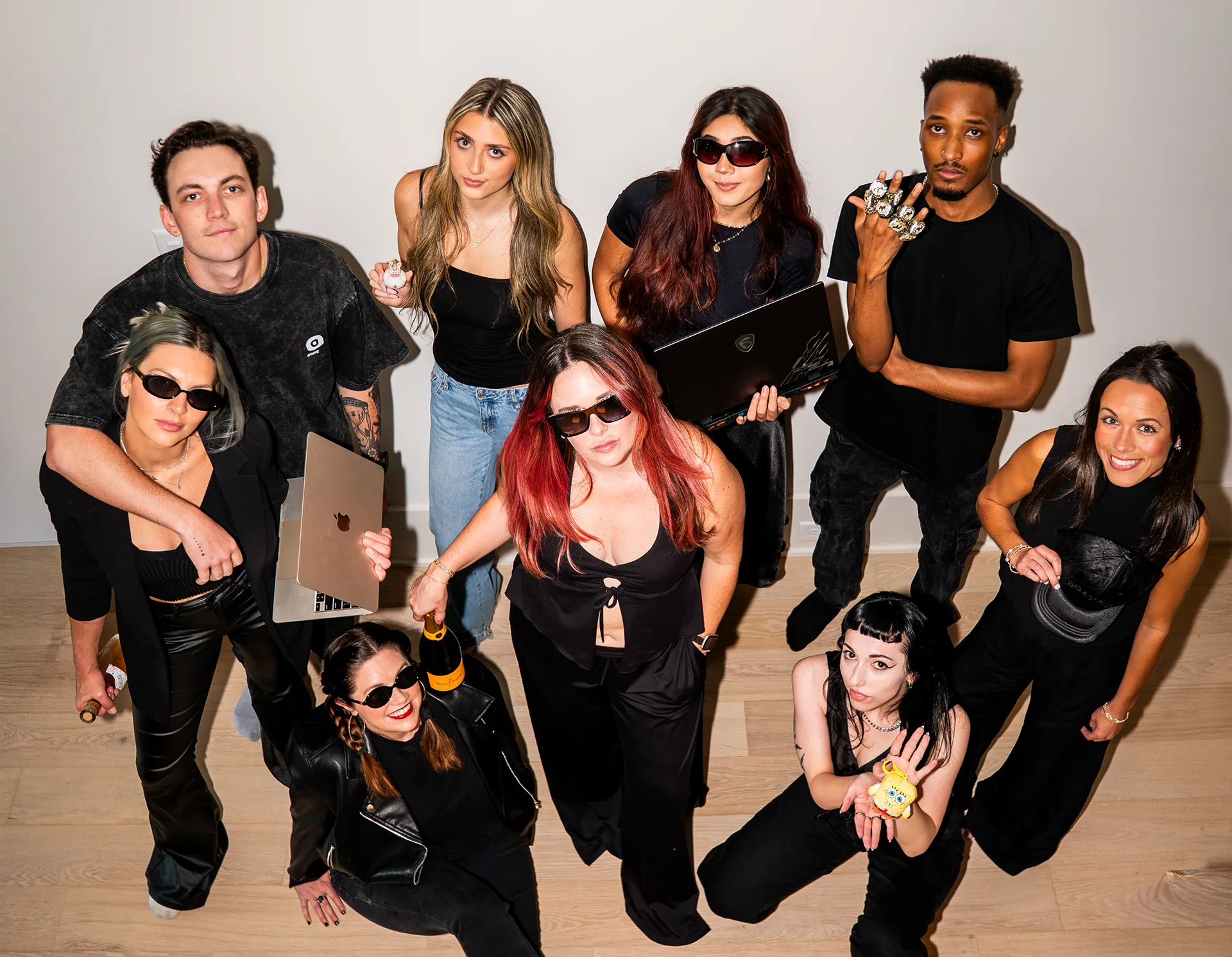  LSCC team celebrating three years together during a team photoshoot